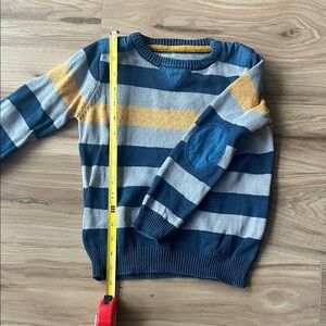 Epic Threads Kids Striped Sweater - Blue, Gray, Yellow